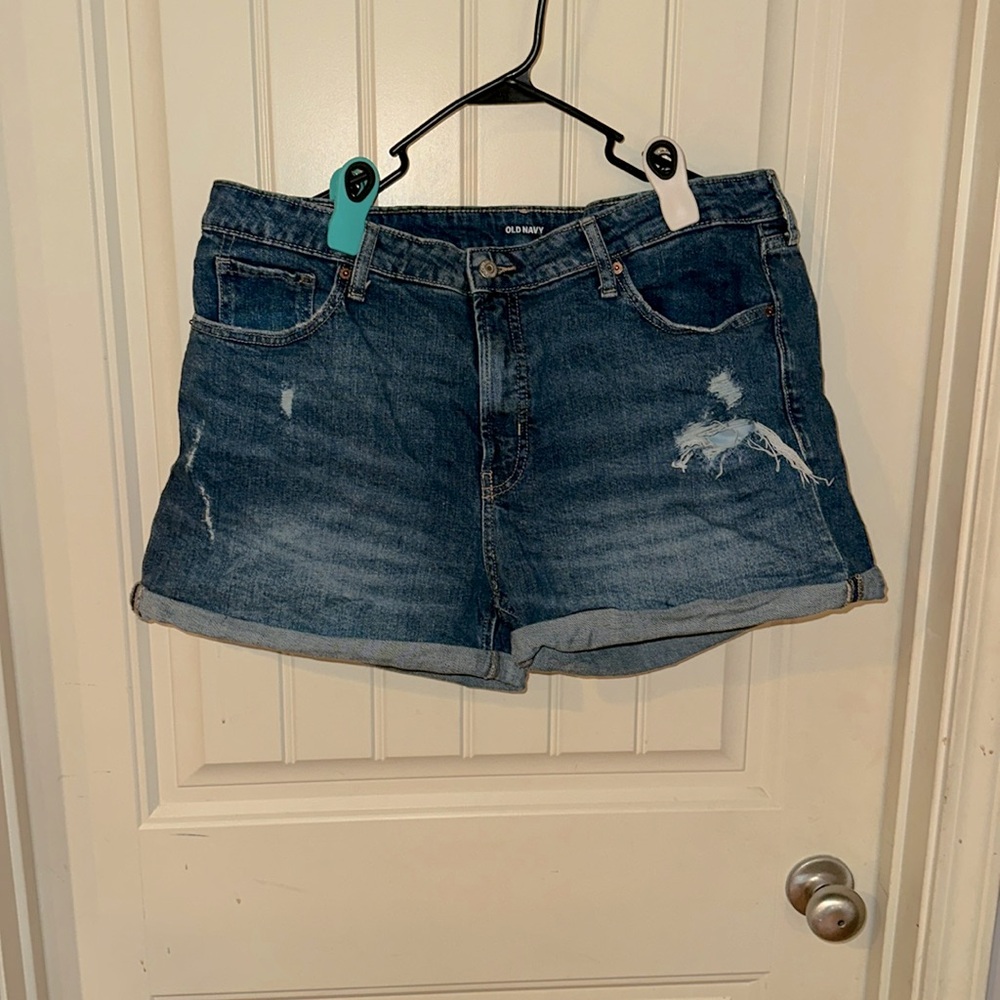 Old Navy OG Straight High Rise Denim Shorts